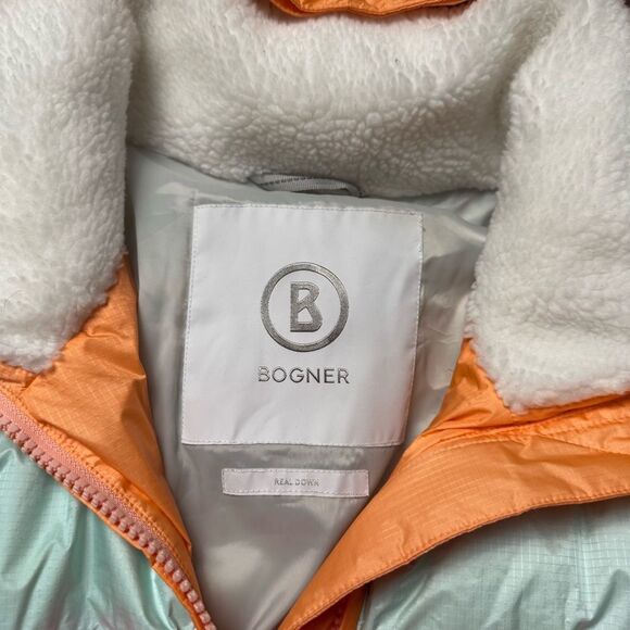 Bogner Sanja Down Ski Jacket Worn Once Womens US 4 insulated waterproof orange - Picture 6 of 10